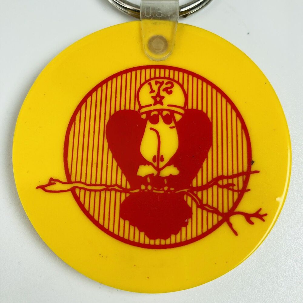 US Army Reserve 172nd Transportation Company Keychain Vietnam Era Citizen Crow